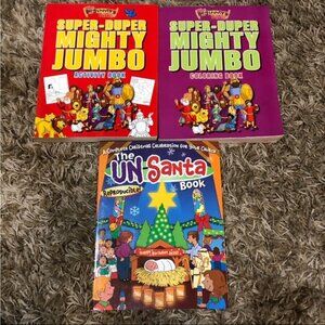 Set of 3 ~ Christian Activity Books ~ Christmas - Colouring - Activity Pages